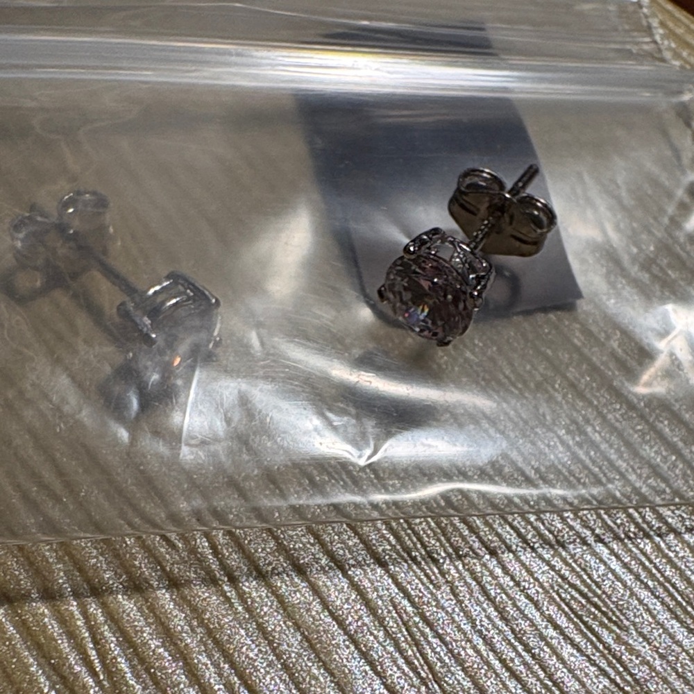 JTV Silver Stud Earrings